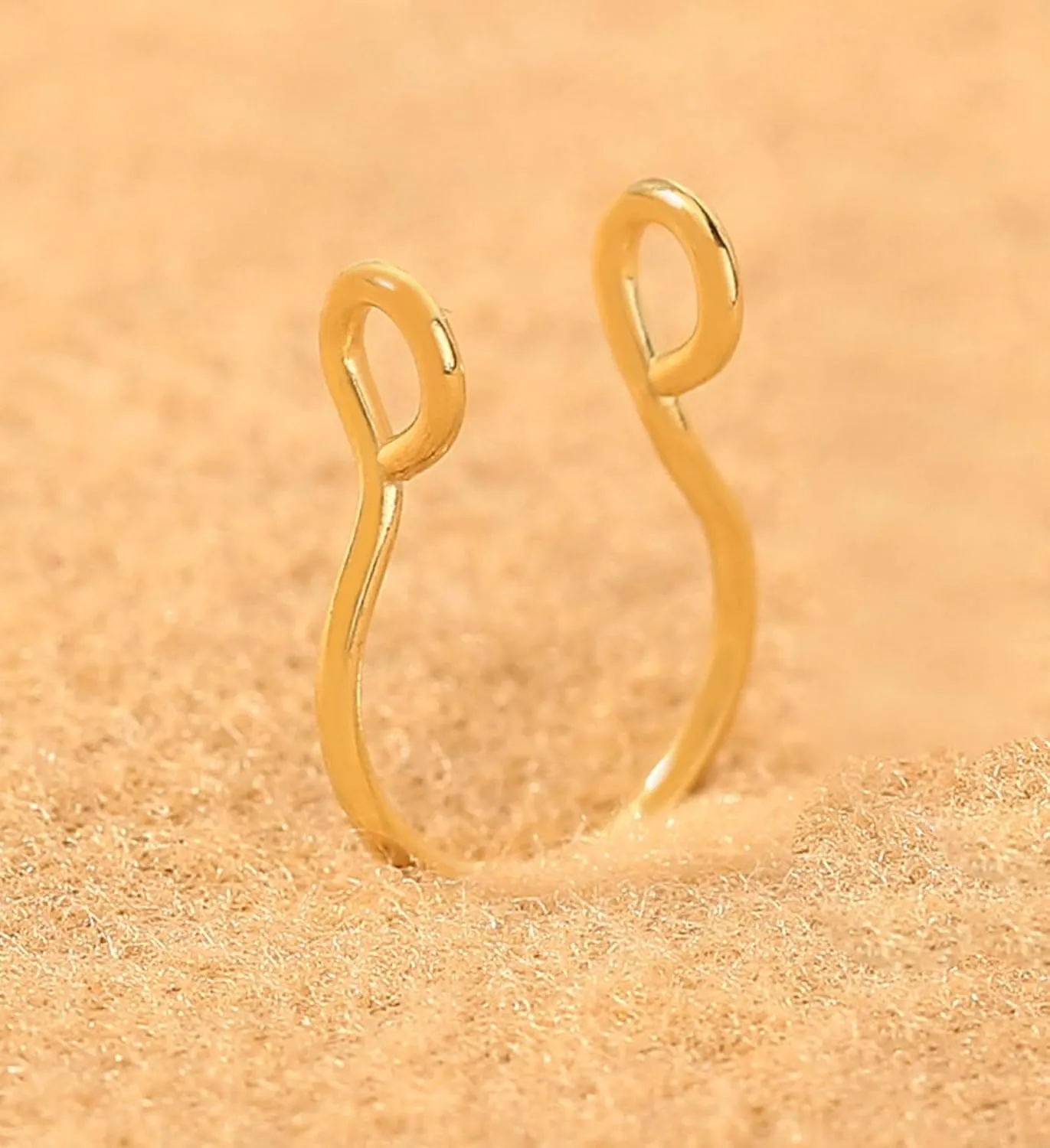 QWALIT Fake Nose Rings & Septum Piercings - Clip On, Non-Piercing, Faux Nose Rings & Hoops for Women & Men