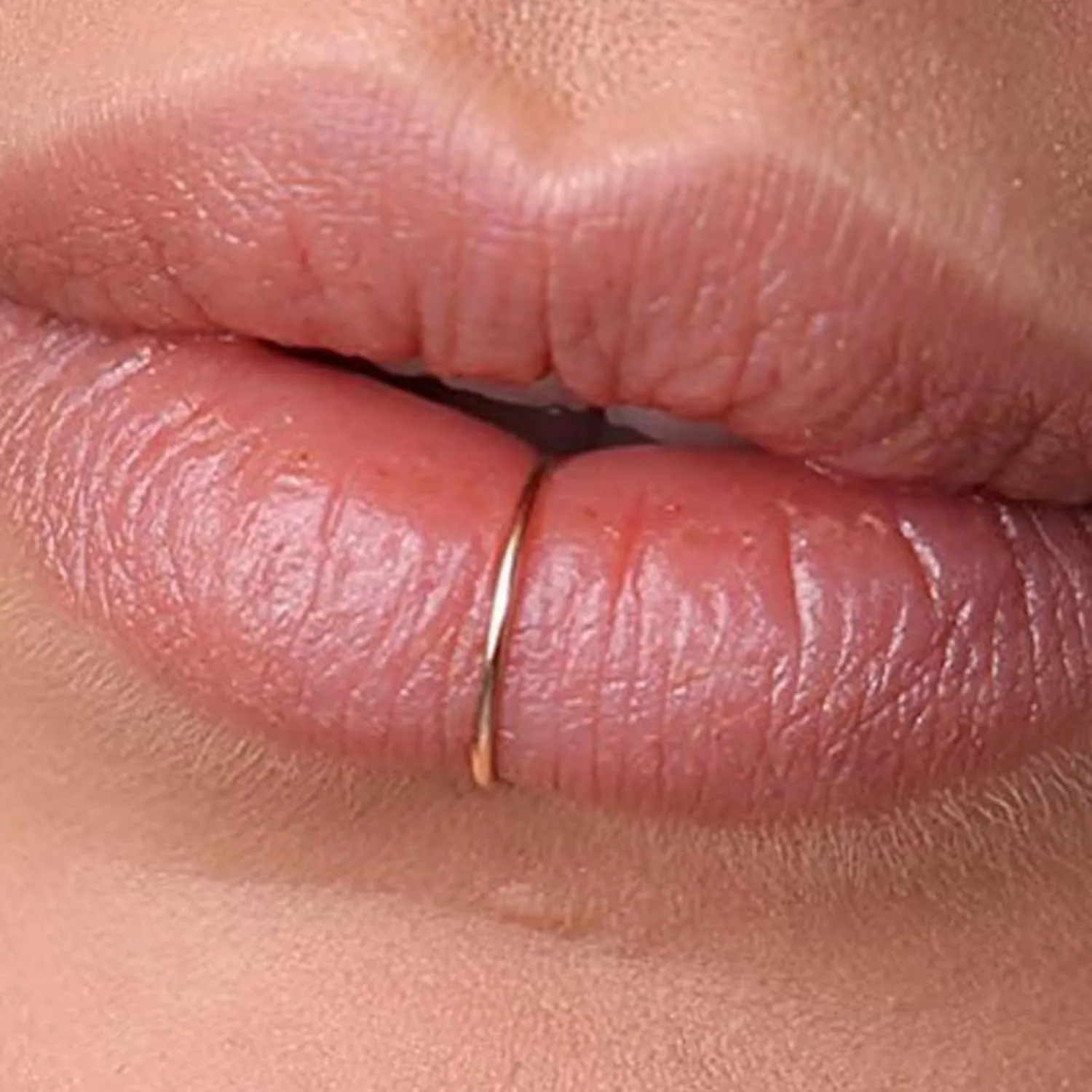 QWALIT Nose Rings - Double Hoop Nose Rings for Single Piercing