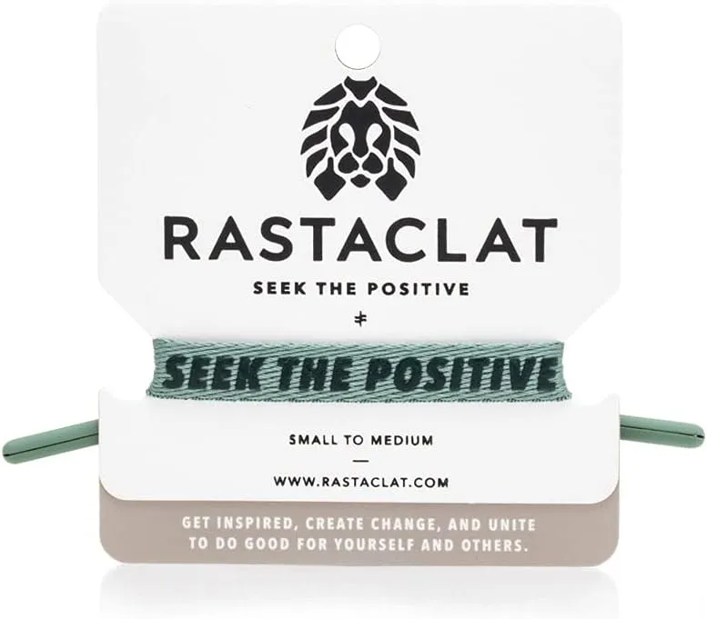 Rastaclat Motivational Bracelets for Men and Women - Originals Collection | Adjustable Stackable Single Lace Bracelets Made by Hand | Great Gifts for Men, Women, Teens & Couples