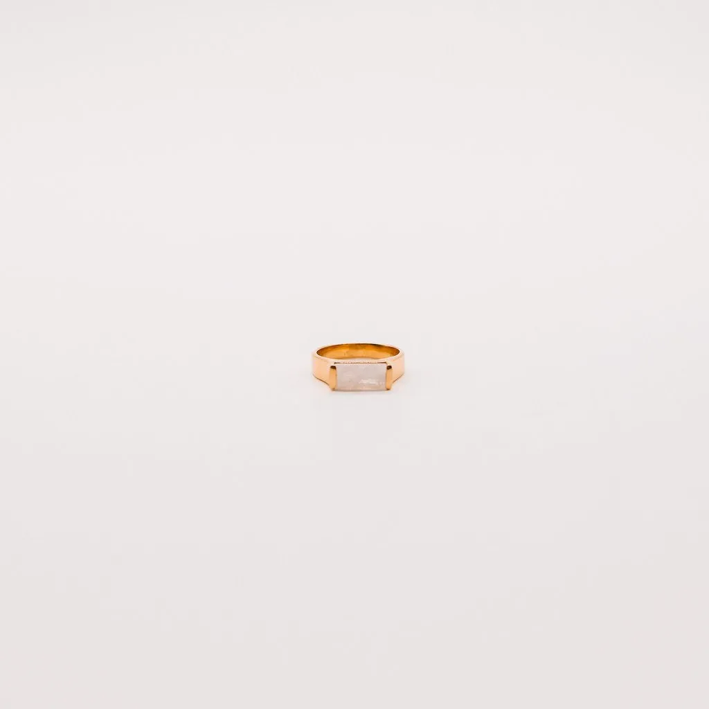 Rectangle Stone Ring