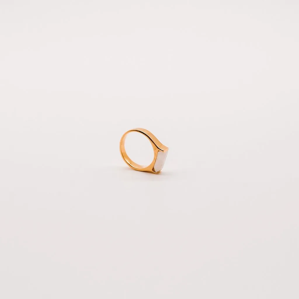 Rectangle Stone Ring