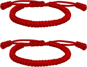 Red Bracelets for Women Protection Red Protection Bracelet Valentines Gift Red String Bracelet String Men 2PCS Valentines Day Gift for Couple Friend Gifts for Women Birthday Gifts Red Blue Black