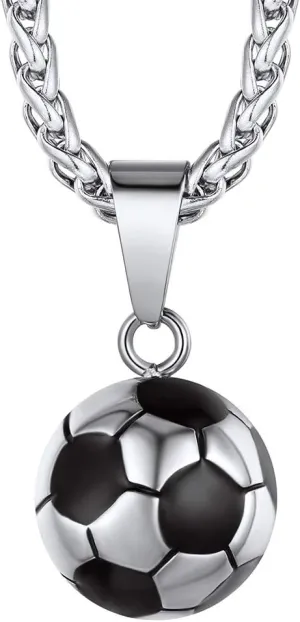 Richsteel Necklaces for Men Women Football/Basketball/Boxing Gloves/Shoes Pendant Stainless Steel Hip Hop Sports Fan Jewelry