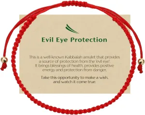 Rosey Kabbalah Red String Bracelet for Protection - Unisex Evil Eye Protection Bracelet - Pulseras Para Hombres - For Good Luck, Blessings, Financial Success & Bravery - Adjustable Size