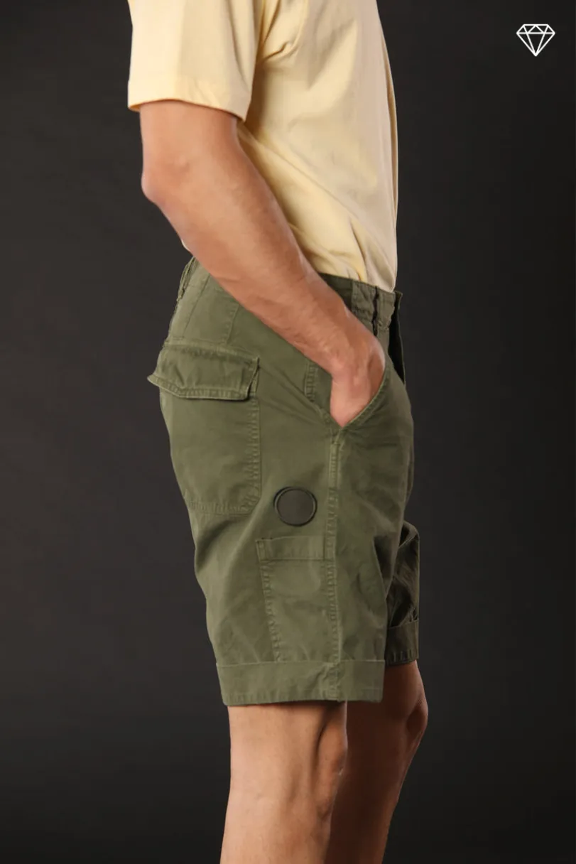 San Andreas M74 bermuda chino uomo in cotone canvas oxford logo edition relaxed fit 