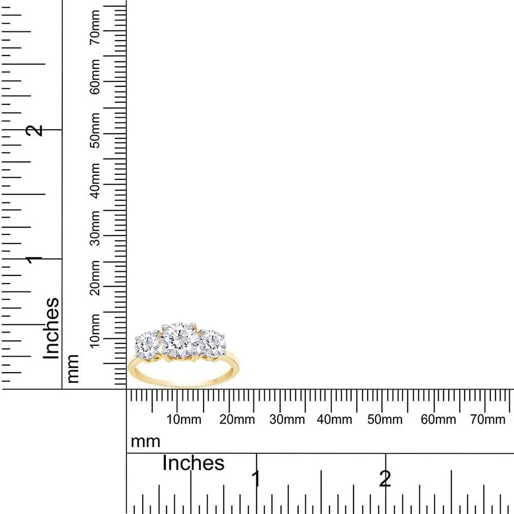 SAVEARTH DIAMONDS Moissanite Engagement Ring,Moissanite Rings for Women Couples, 2CT Lab Created Round Diamond Engagement Rings