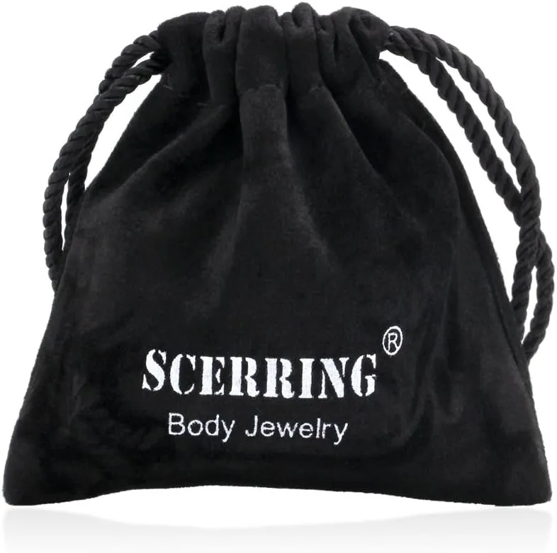 SCERRING 20G Nose Rings Hoop Stainless Steel Bone L Shaped Screw Clear CZ Opal Nose Studs Cartilage Tragus Earrings Piercing Ring Hoop Body Jewelry Set