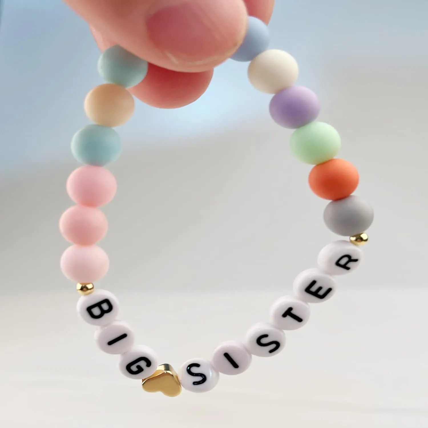 Sister's Big Bracelet Gift, Little Girls' Sister Jewelry