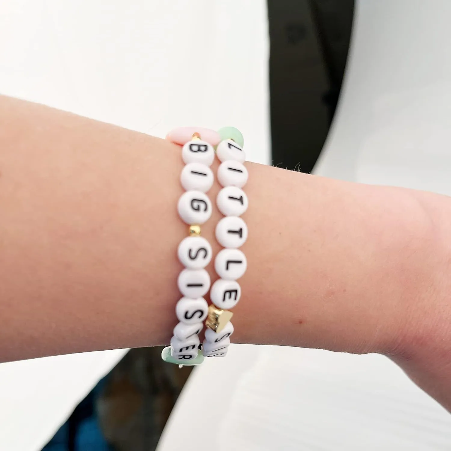 Sister's Big Bracelet Gift, Little Girls' Sister Jewelry