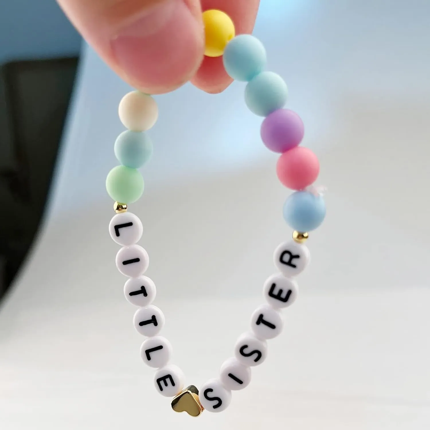Sister's Big Bracelet Gift, Little Girls' Sister Jewelry