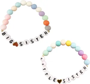 Sister's Big Bracelet Gift, Little Girls' Sister Jewelry