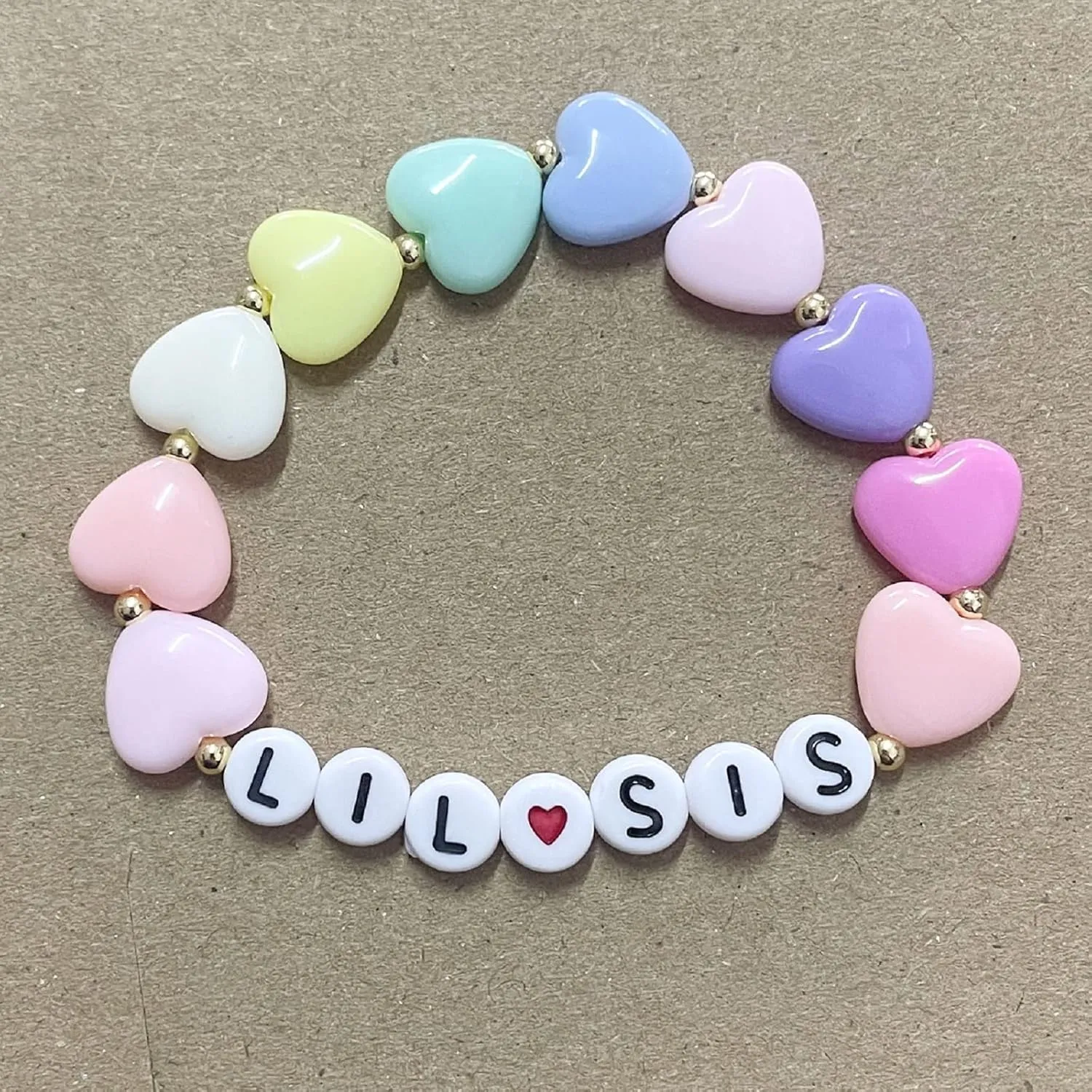 Sister's Big Bracelet Gift, Little Girls' Sister Jewelry