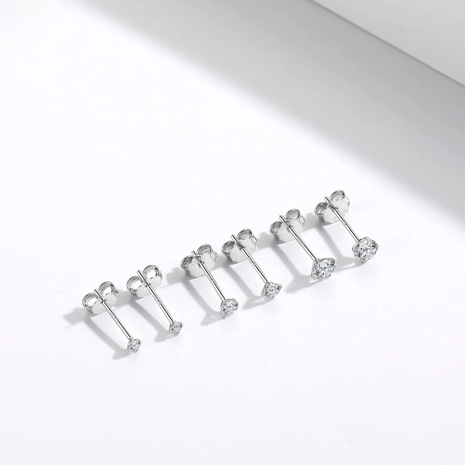 Small Silver Hoop Earrings, Sterling Silver Hoop Earrings For Women Hypoallergenic Earrings Tiny Huggie Hoop Silver Earrings Set For Men 3 Pairs