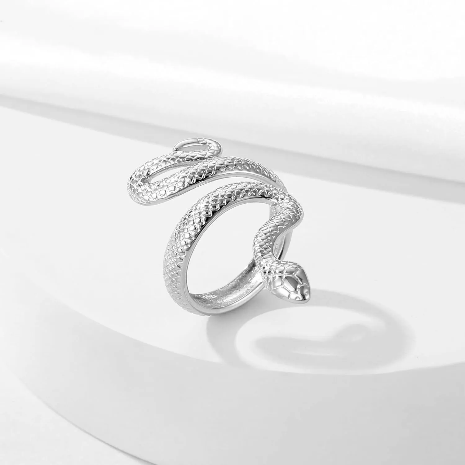 Snake Ring Silver Snake Rings for Women Phoenix Ring Adjustable Vintage Rings Punk Goth Rings Gold Snake Silver Ring Set Snake Jewelry