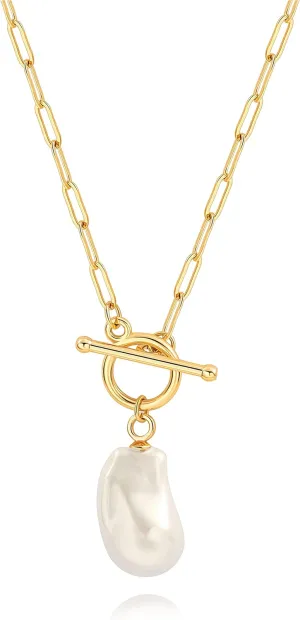 SOFYBJA Saint Benedict Necklace Drop 18K Gold Toggle Medallion Coin Cross Pendant Necklaces Religious Jewelry Catholic Gift for Women