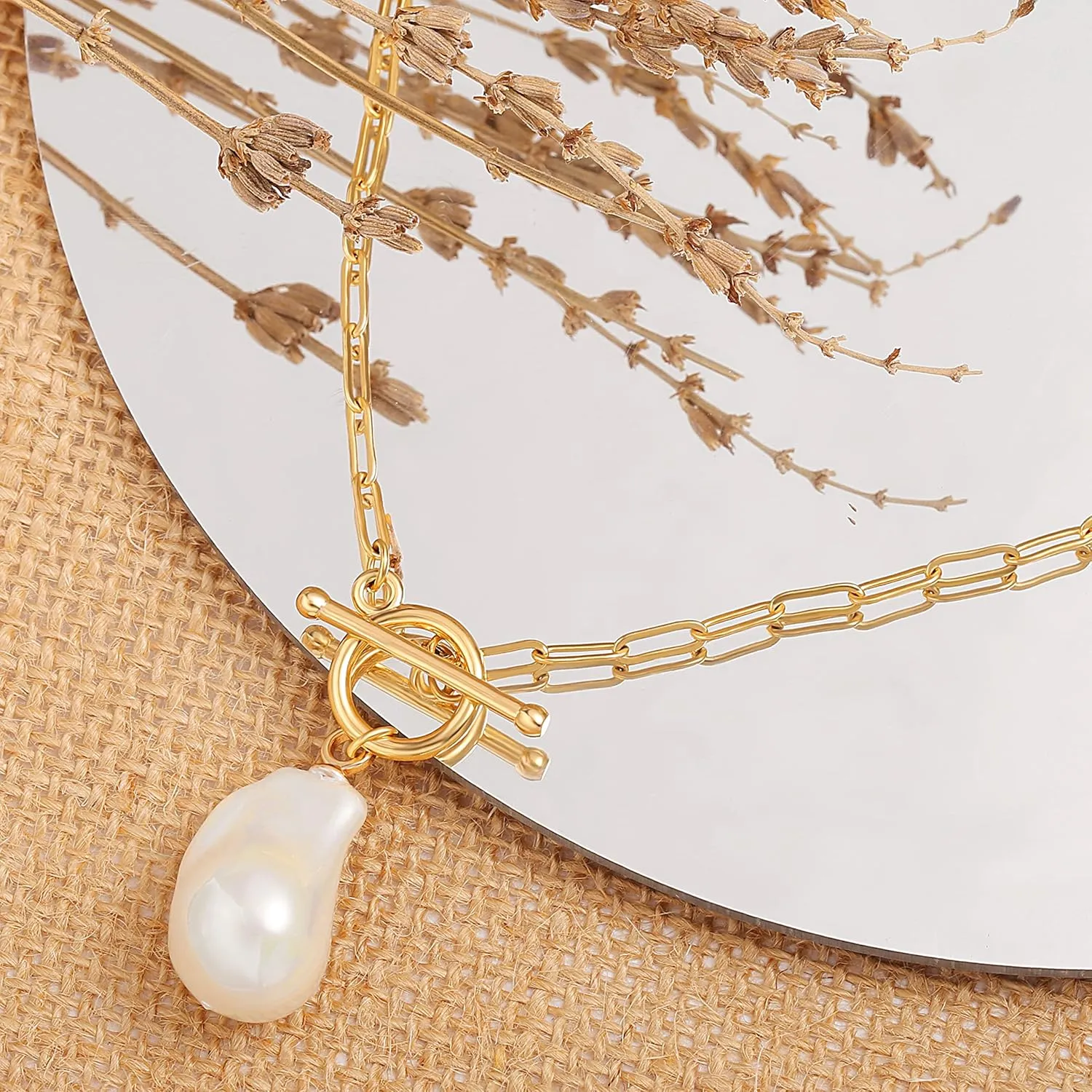 SOFYBJA Saint Benedict Necklace Drop 18K Gold Toggle Medallion Coin Cross Pendant Necklaces Religious Jewelry Catholic Gift for Women