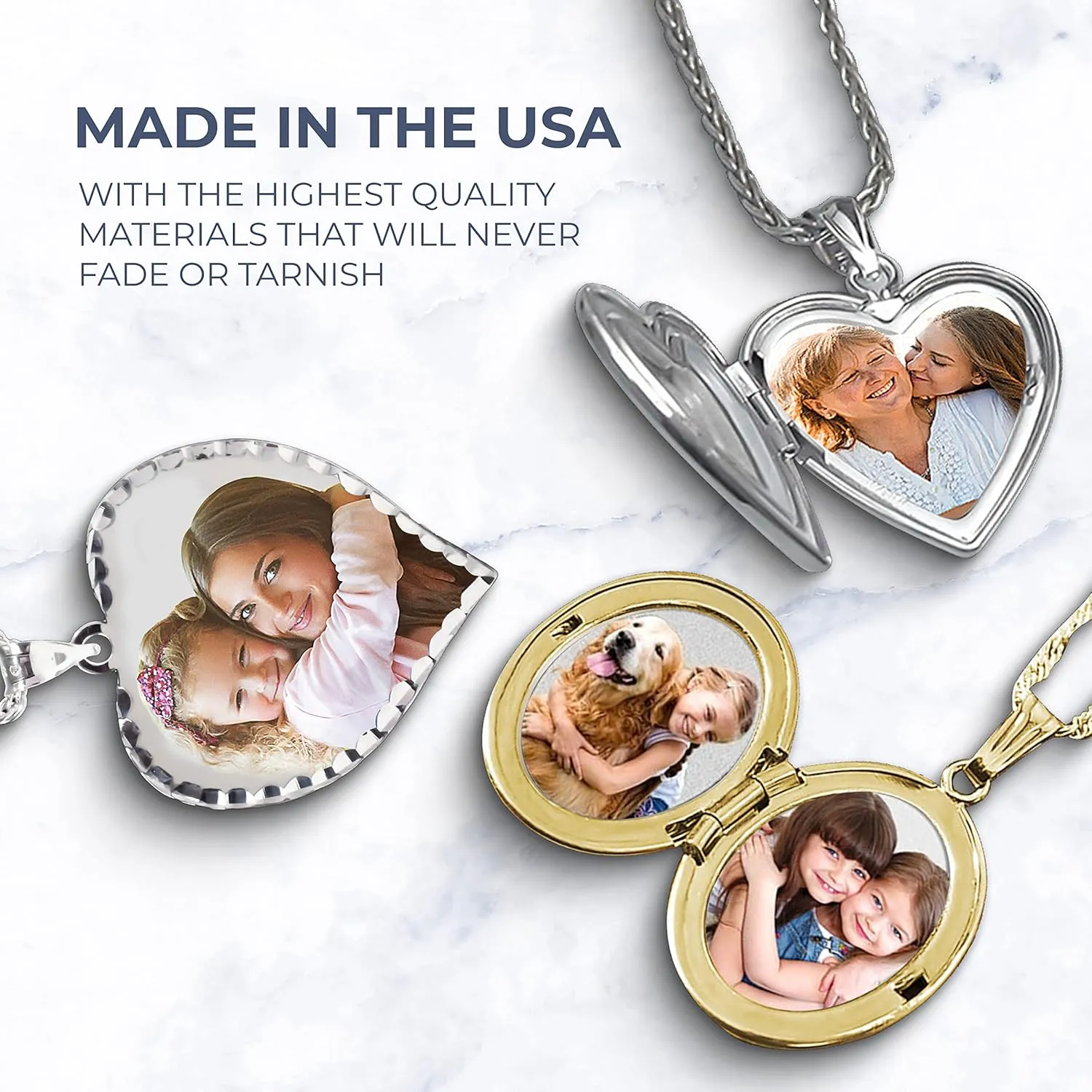 St Michael Necklace Catholic Saint Michael Pendant Round Pendants for Women & Men Crafted in 14K Yellow or White Gold & Sterling Silver Christian Gifts for Men & Women or First Communion Gifts for Boys or Girls