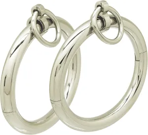 Stainless steel lockable cuff bracelets with removable O ring