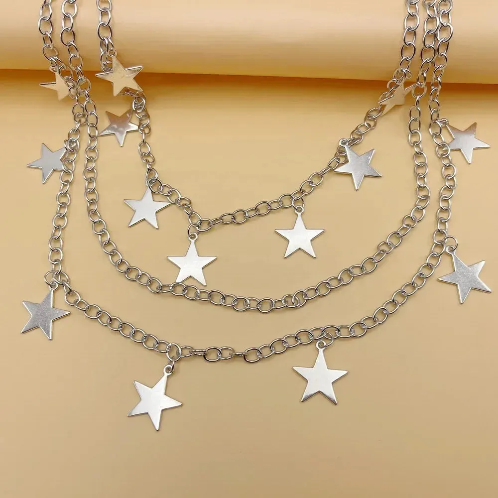 Stars Waist Chain Belt - Trendy Hip Hop Punk Pants Chain Accessory
