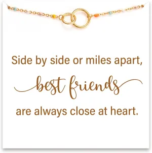 STORYJEWELLERY Friend Gifts, Wave Bracelets for BFF, Friend Birthday Gifts for Women, Friendship Bracelets, BFF Gift for Female Friends, Bestie Jewelry