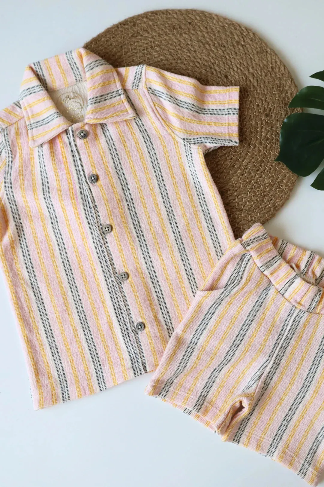 Striped Serenade-Kids Co-Ords Set
