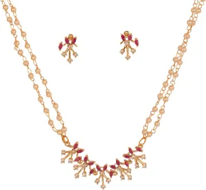 Sunsoul by Touchstone Traditional Indian Bollywood Studded Diamond Look Black Beads Symbolic Designer Jewelry Mangalsutra Pendant Set in Gold Tone for Women.
