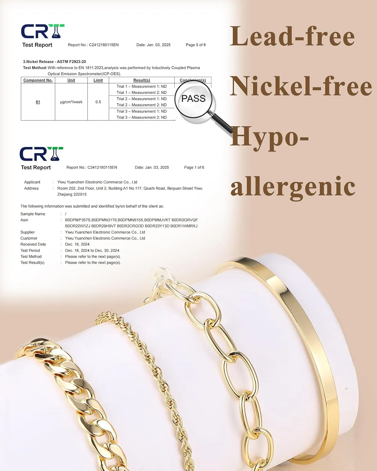 TEN MIRO 16k Chunky Gold Bracelets for Women Non Tarnish, Womens Gold Bracelet Stack Layered Chunky Chain Bracelets Waterproof Link Cuff Herringbone Bracelet Mothers' Day Jewelry Gifts