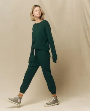The Long Sleeve Crop Tee. -- Green Grove