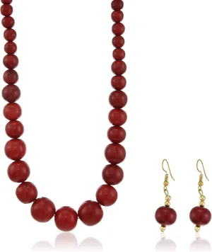 Touchstone Indian Bollywood Fashion Desire Exclusively Handcrafted Designer Jewelry Trendy Necklace Set for Women.