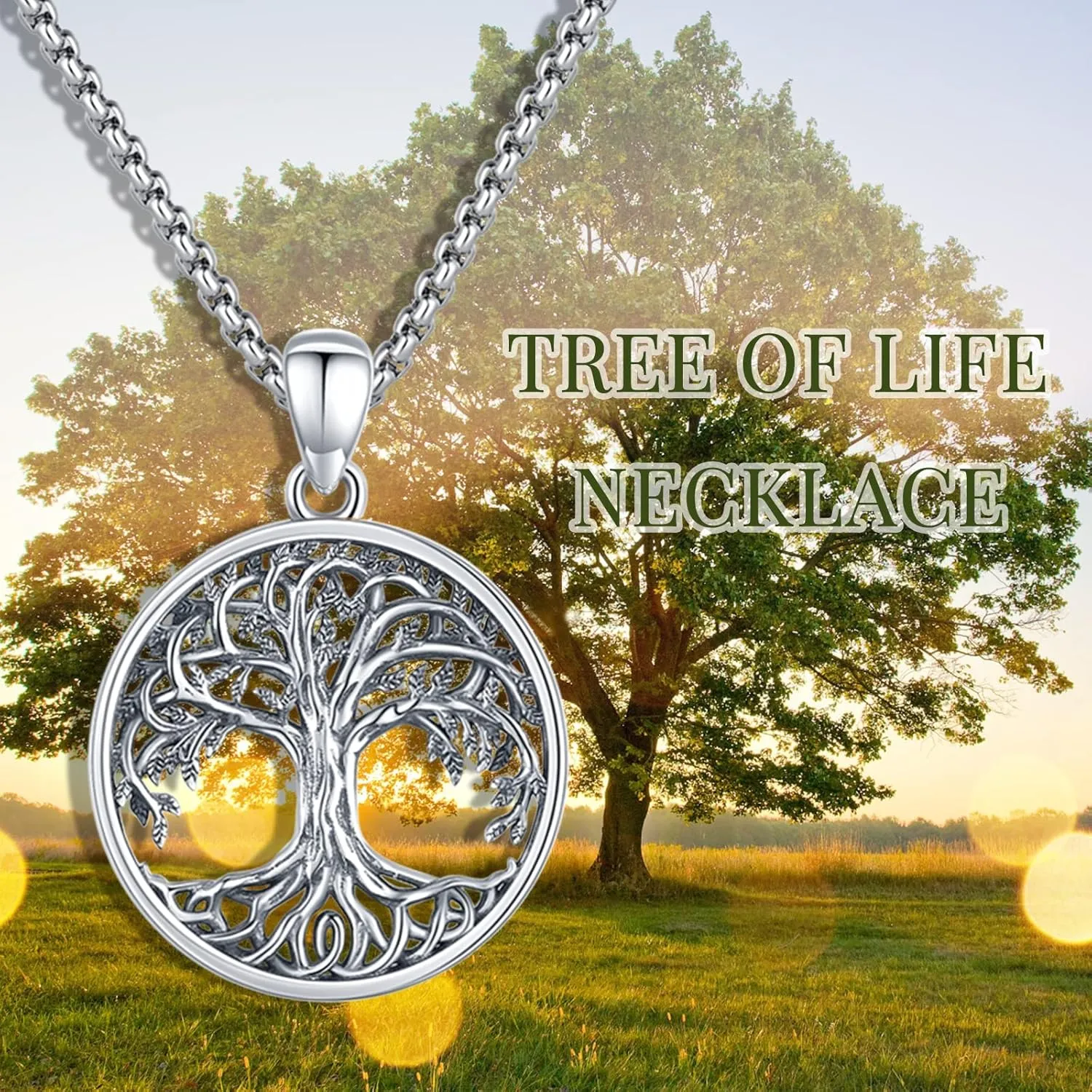 Tree of Life Necklace Sterling Silver Crystal Abalone Shell Tree Pendant with Heart Family Tree Jewelry for Women Mother's Day Gifts