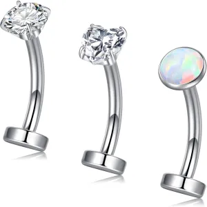 VCMART Belly Button Ring Belly Button Piercing Belly Rings Dangle Belly Button Rings Surgical Steel Clicker Floating Belly Button Rings for Women 14G Silver Gold Belly Navel Piercings Jewelry