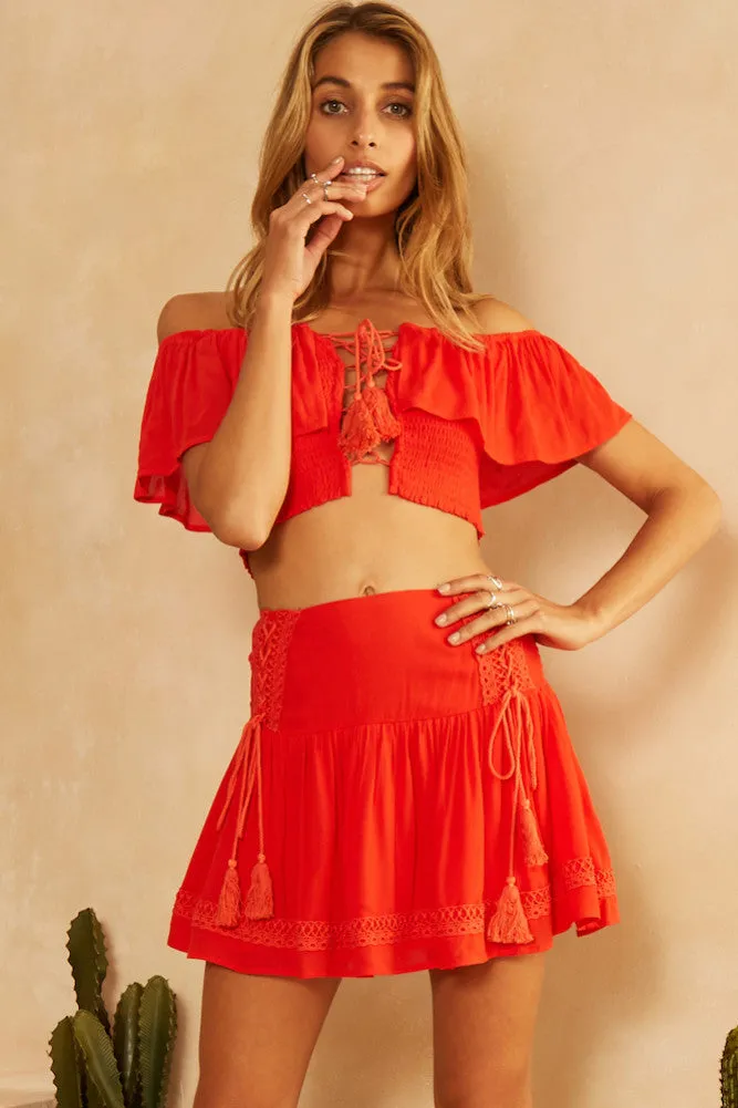 Vera Skirt Tangerine