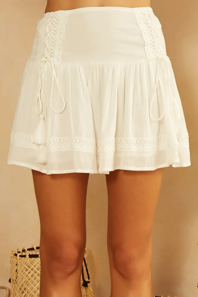 Vera Skirt White