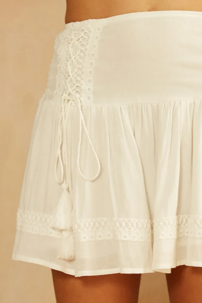 Vera Skirt White