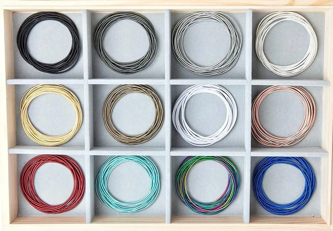 Wine Wear Bracelet Stack 12pc - Guitar String Bracelets
