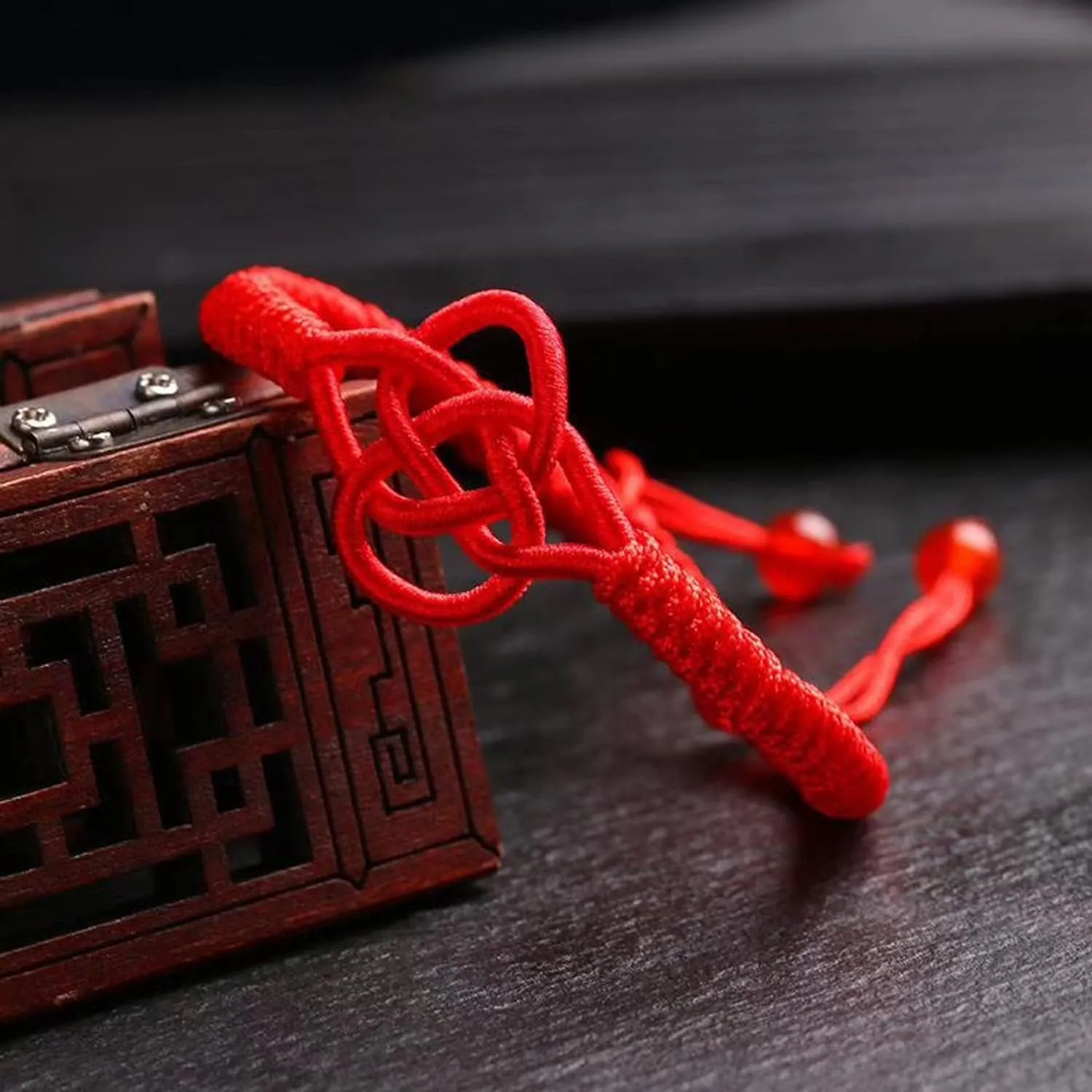 Women Men Handmade Mandala Flower Chinese Knot Black Red Rope Braided Couple Bracelets Lucky String Feng Shui Bracelet Distance Friendship Love Jewelry Gifts