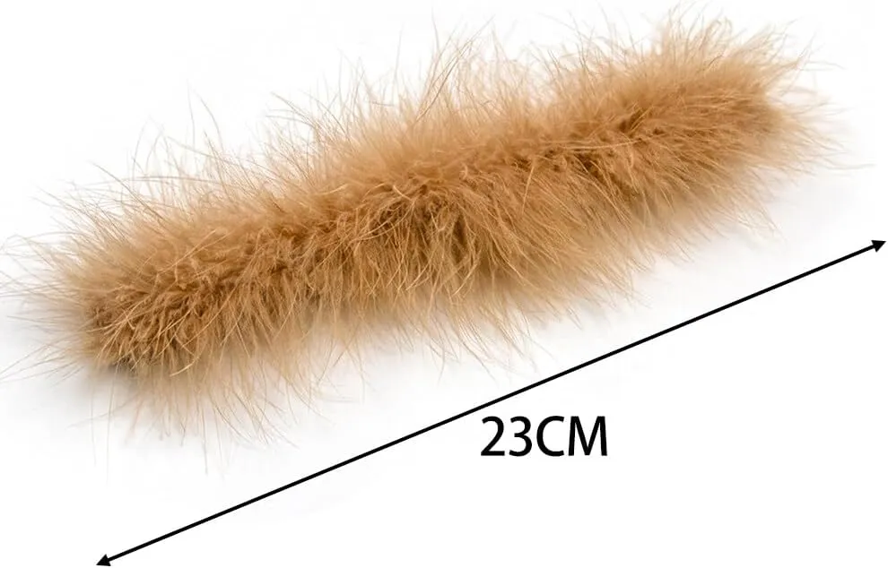 Women's Feather Slap Bracelets, Furry Turkey Feather Cuffs Slaps on Feather Bracelets Circle Slap Ring Cuff Sleeves for Women Girls Party Favors