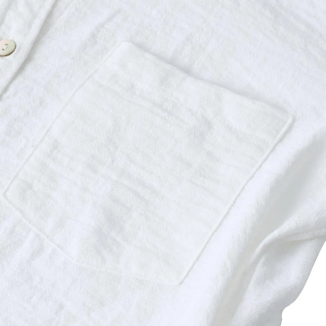 Women's Linen Button-up Tunics Shirt Dresses