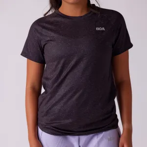 Women's Vapor Lite Tempo SS Tee - Heather Black