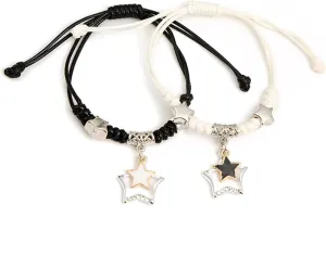 Y2k Aesthetic Star Bracelet Star Couple Bracelets Best Friend Bracelet Adjustable Braided Bracelets Promise Bracelet for Couples Friendship Bracelet for Best Friend
